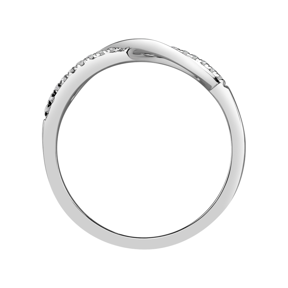 Prsten s diamanty Infinity
