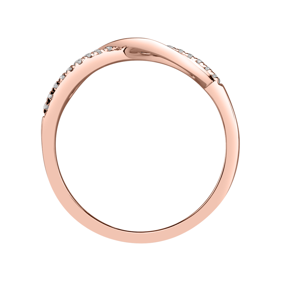 Prsten s diamanty Infinity