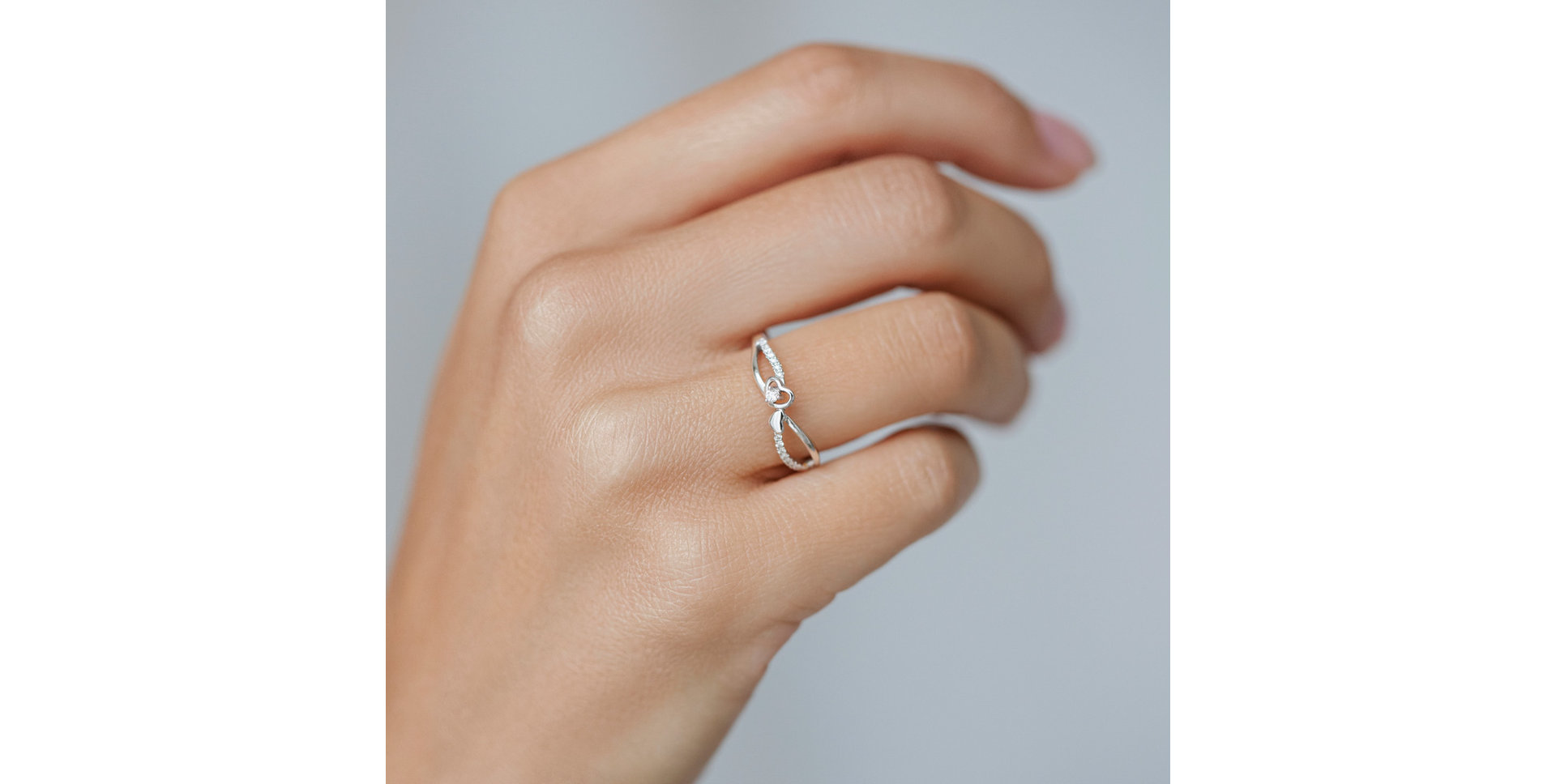 Prsten s diamanty Lovely Heart