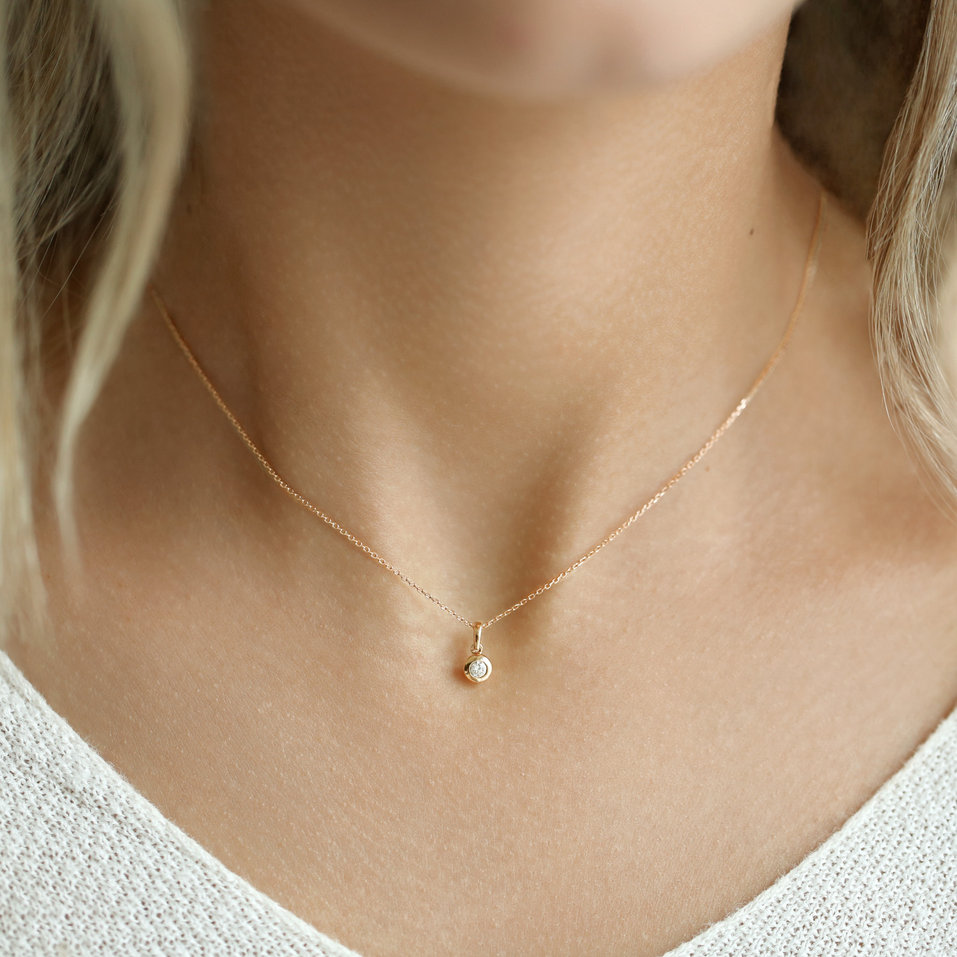 Přívěsek s diamantem Dots