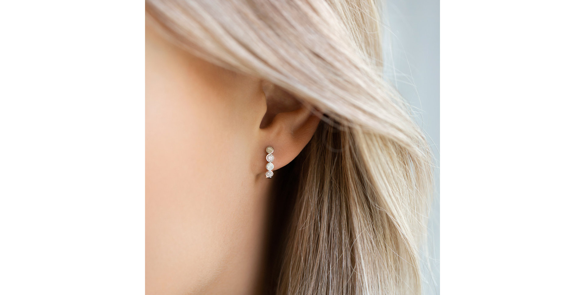 Náušnice s diamanty Shiny Dots