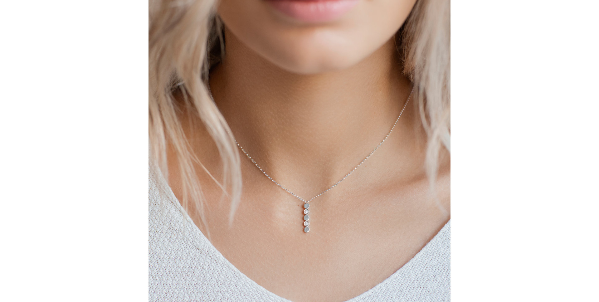 Náhrdelník s diamanty Shiny Dots