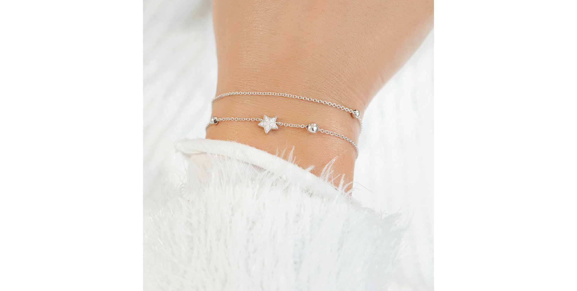 Náramek s diamanty Starshine Message