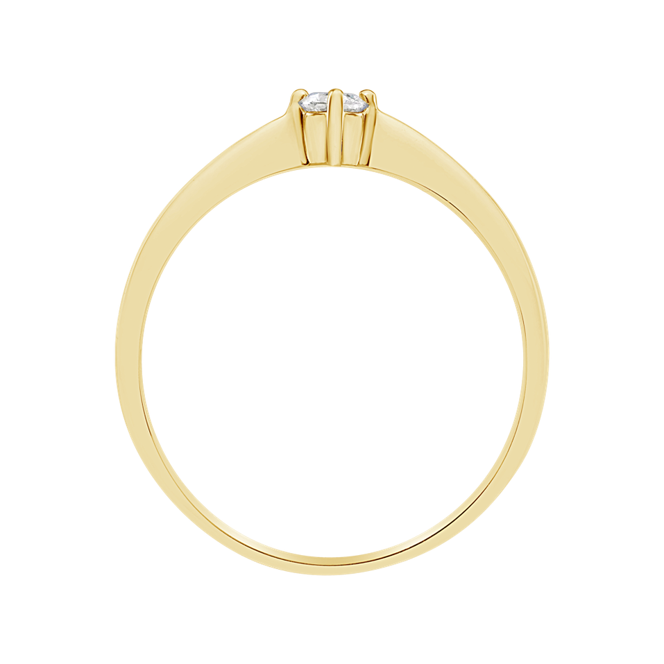 Prsten s diamantem Made with Love