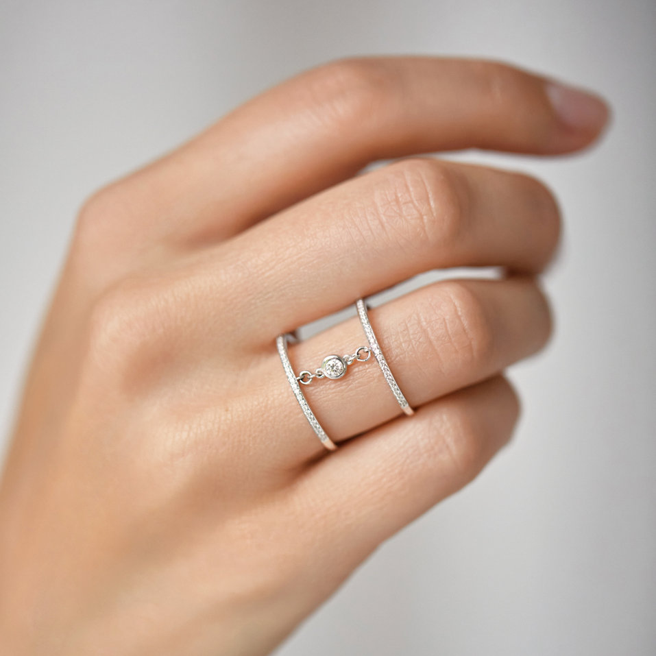 Prsten s diamanty Graceful Lure