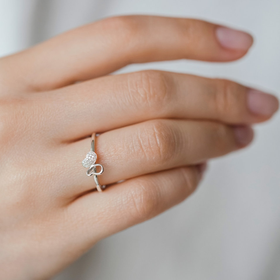 Prsten s diamanty Butterfly