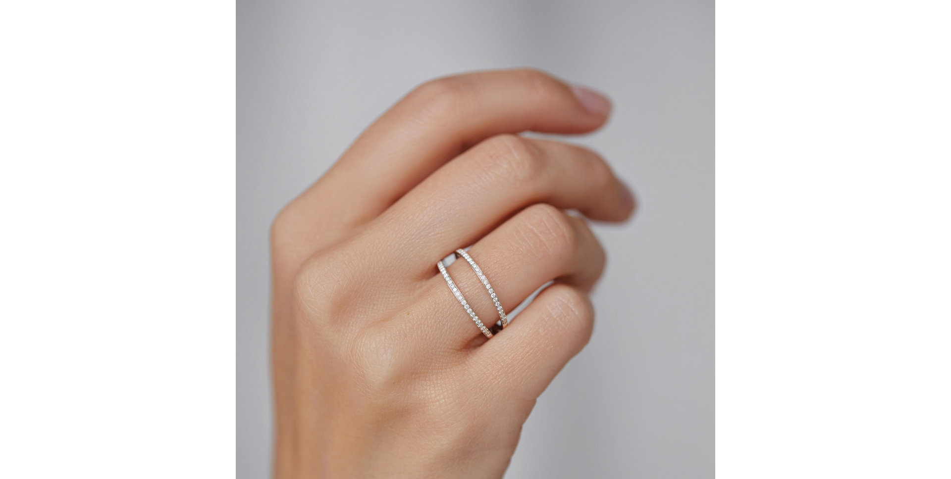 Prsten s diamanty Double Beauty