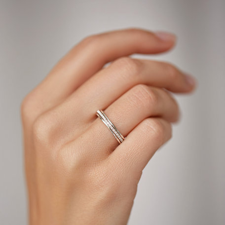 Prsten s hnědými diamanty Breathtaking Line