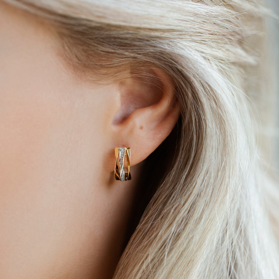 Náušnice s diamanty True Elegance