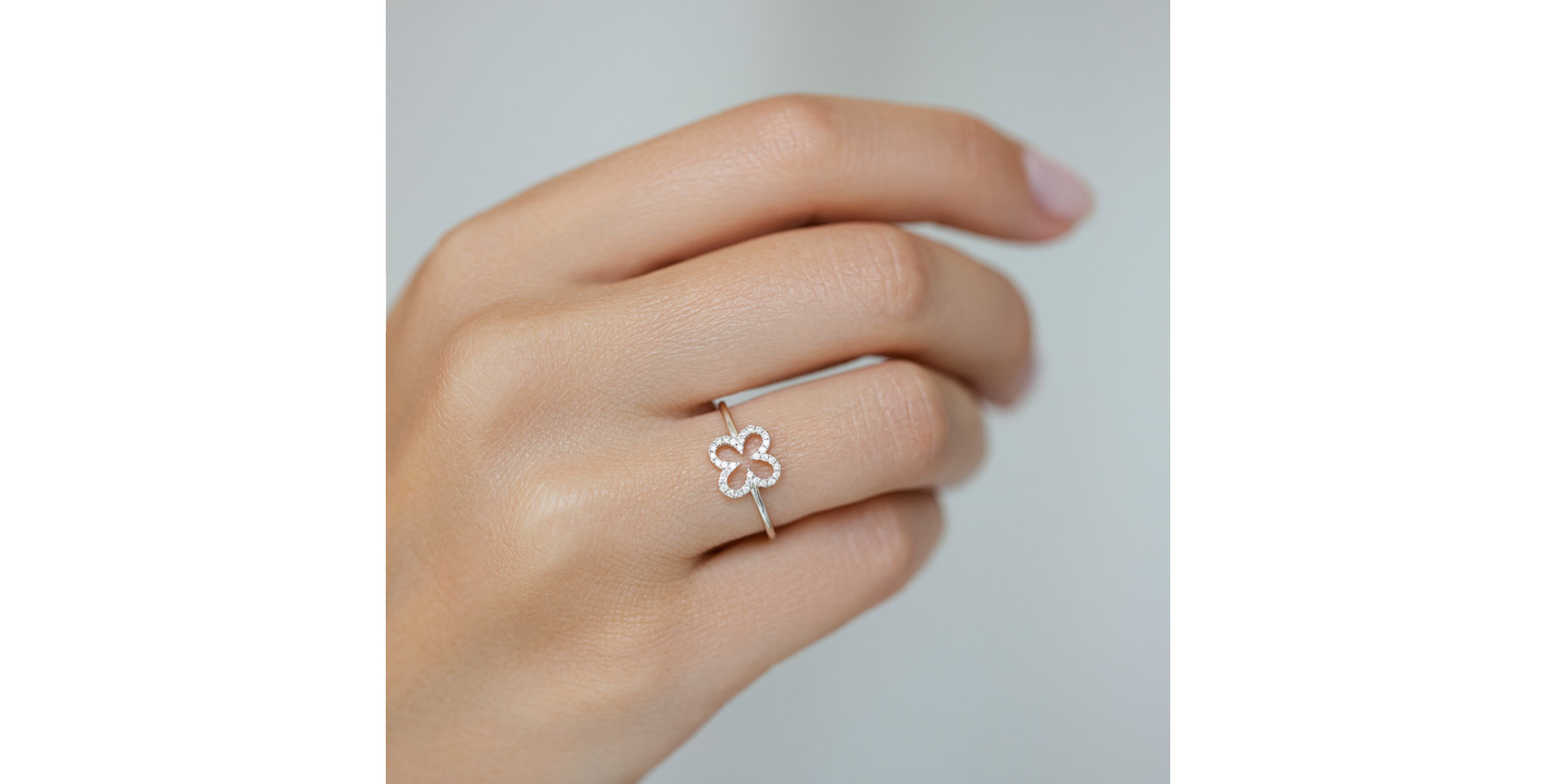 Prsten s hnědými diamanty Glamour