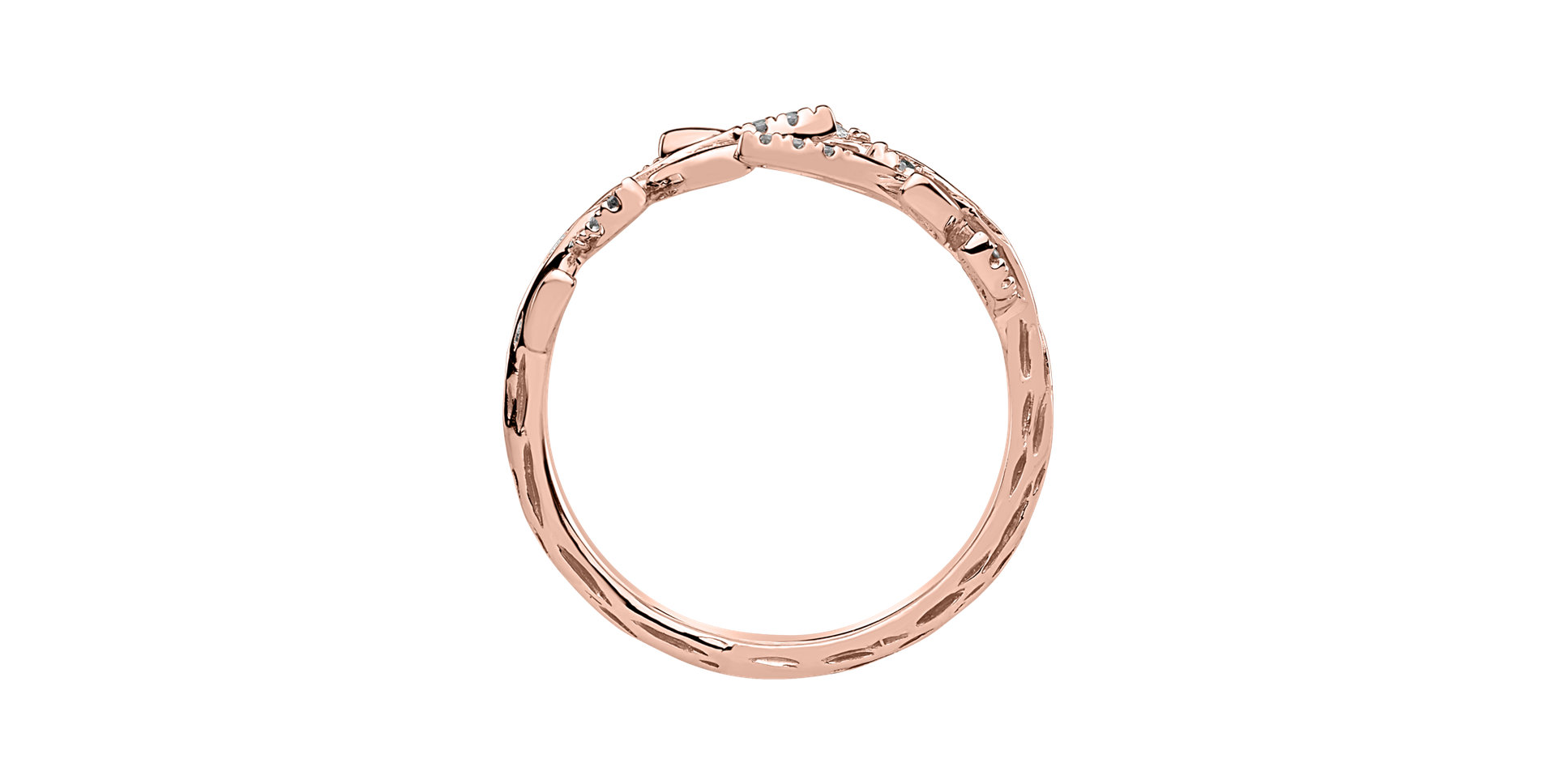 Prsten s diamanty Heavenly Leaves