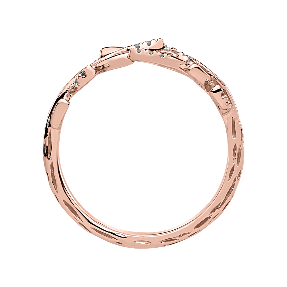 Prsten s diamanty Heavenly Leaves