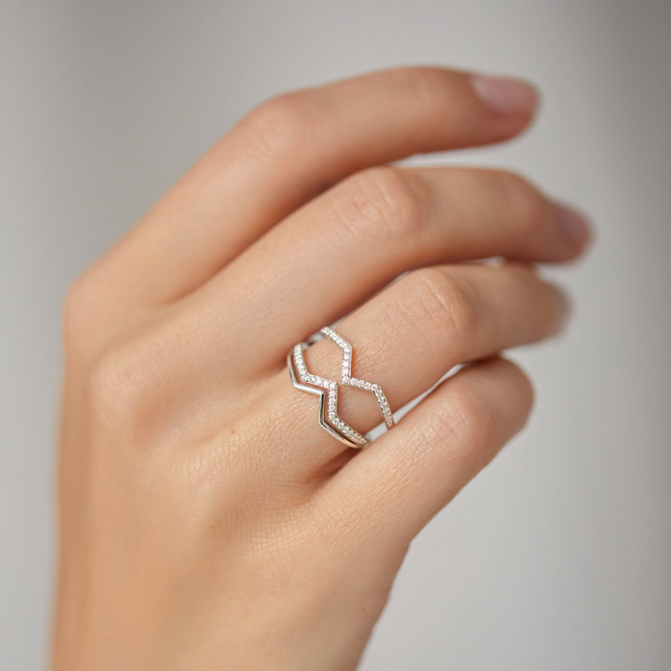 Prsten s diamanty Broken Aura