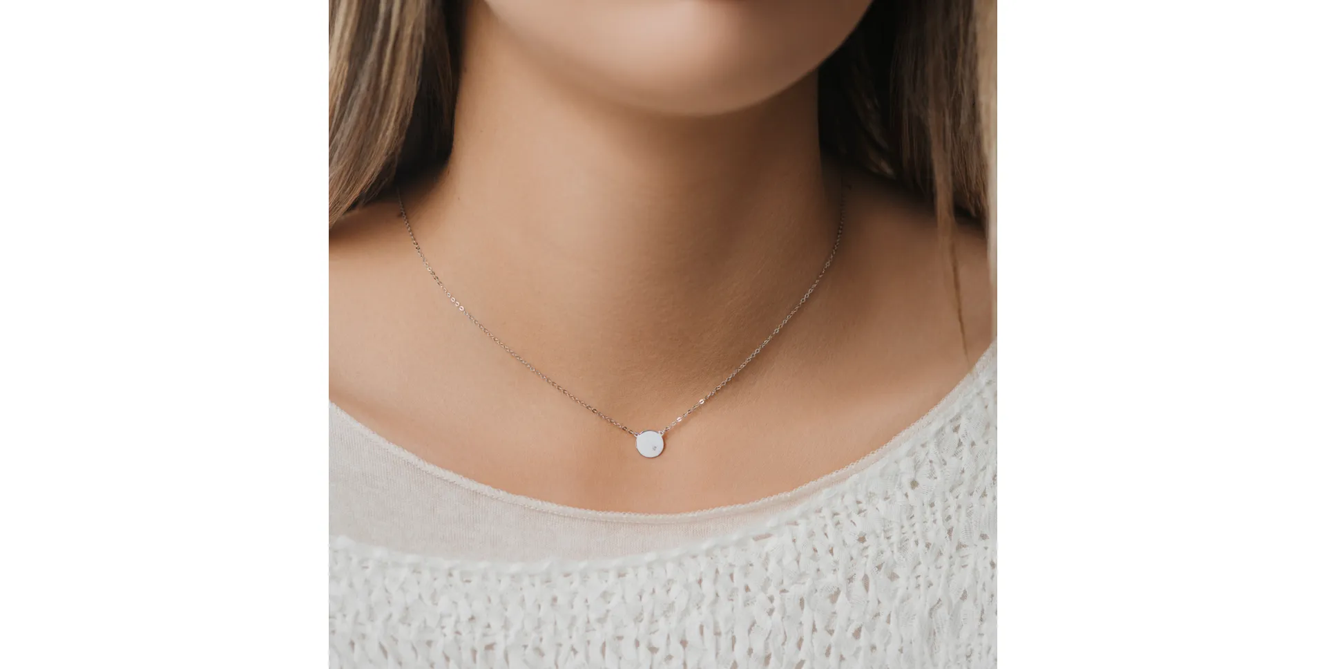 Náhrdelník s diamantem Moonlight