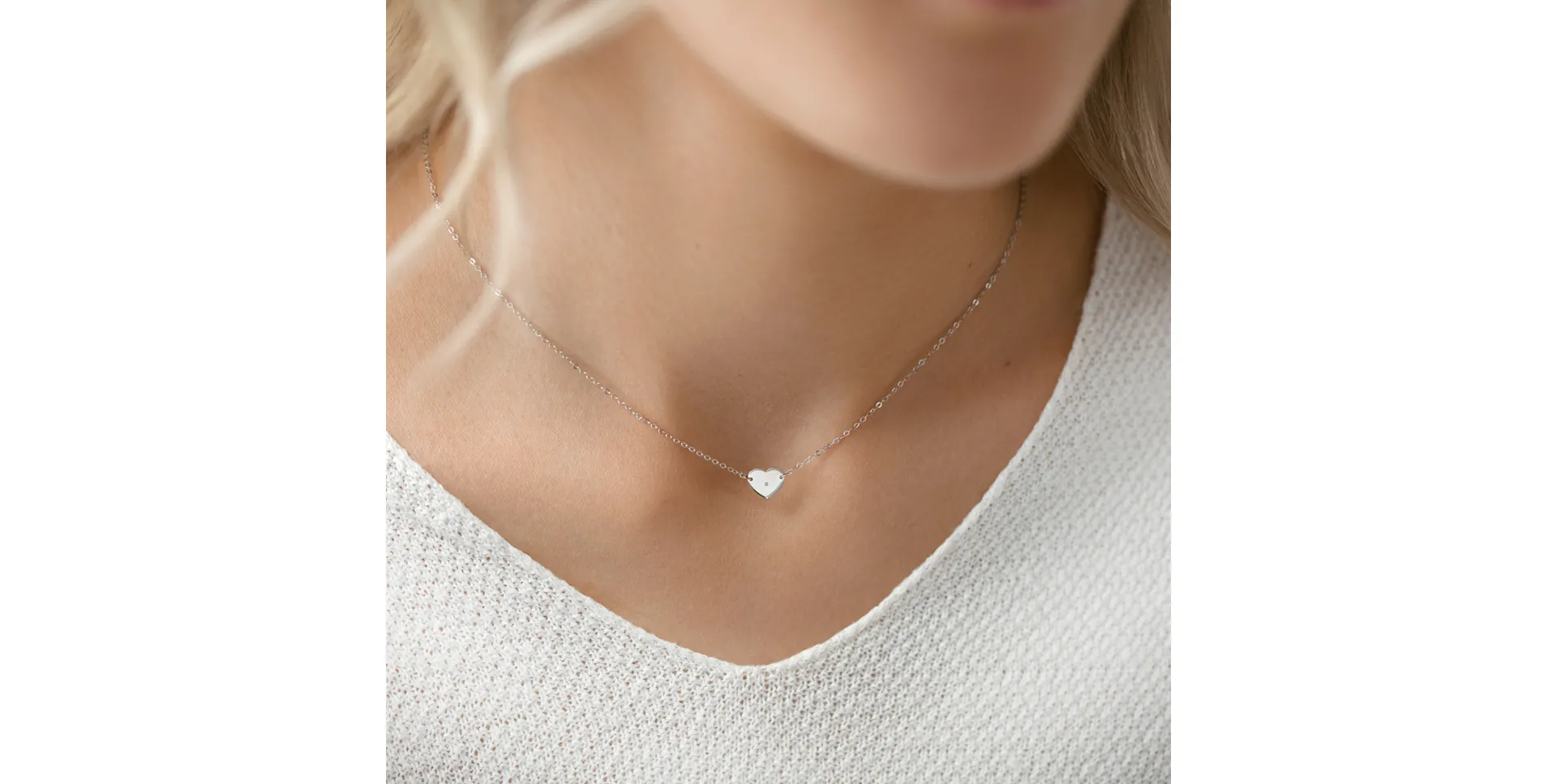 Náhrdelník s diamantem My Love