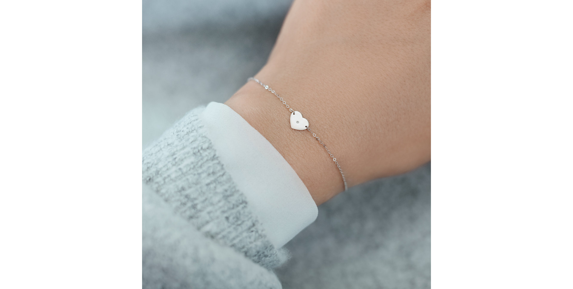 Náramek s diamantem My Heart