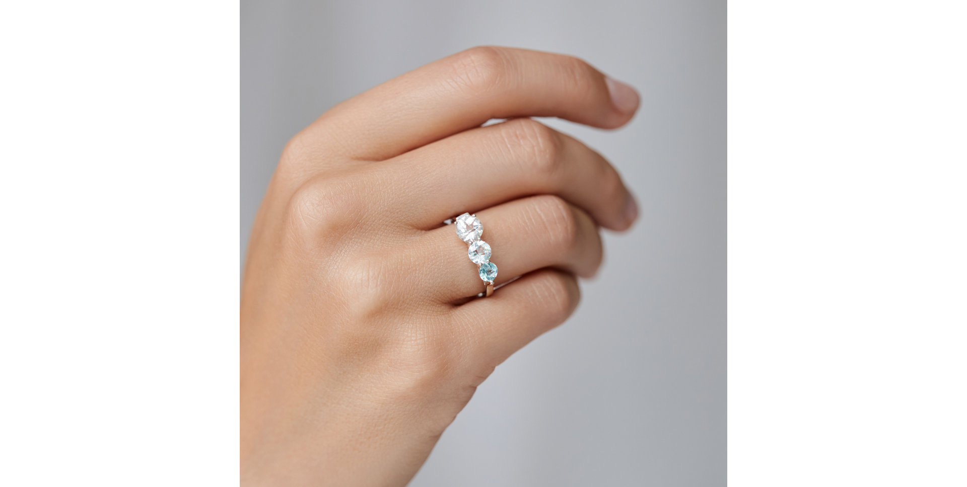 Prsten s topazy Tripple Bonbons