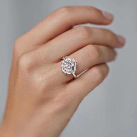 Prsten s diamanty Noble Flower