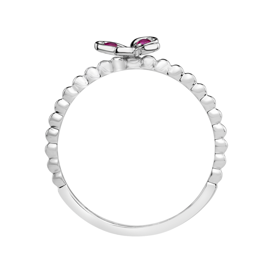 Prsten s rubíny Fairytale Butterfly