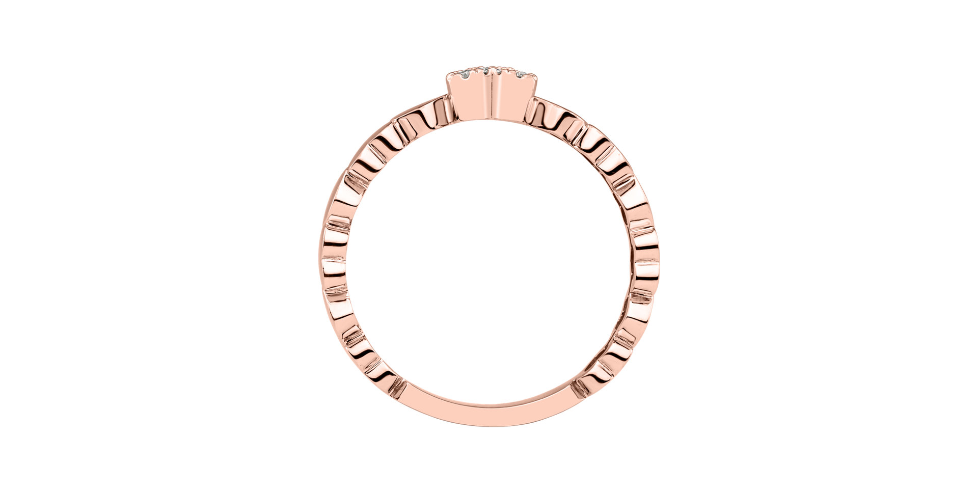 Prsten s diamanty Heart Galaxy