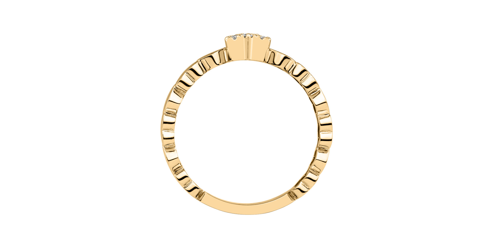 Prsten s diamanty Heart Galaxy