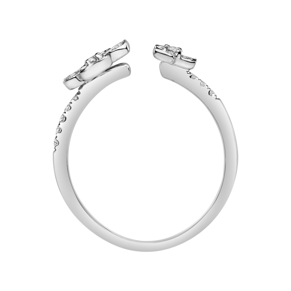 Prsten s diamanty Double Flowering