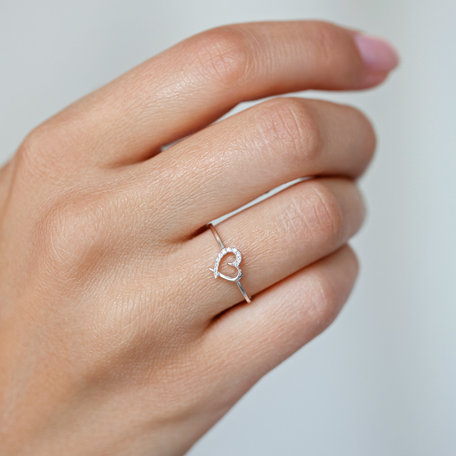 Prsten s diamanty Sparkling Heart
