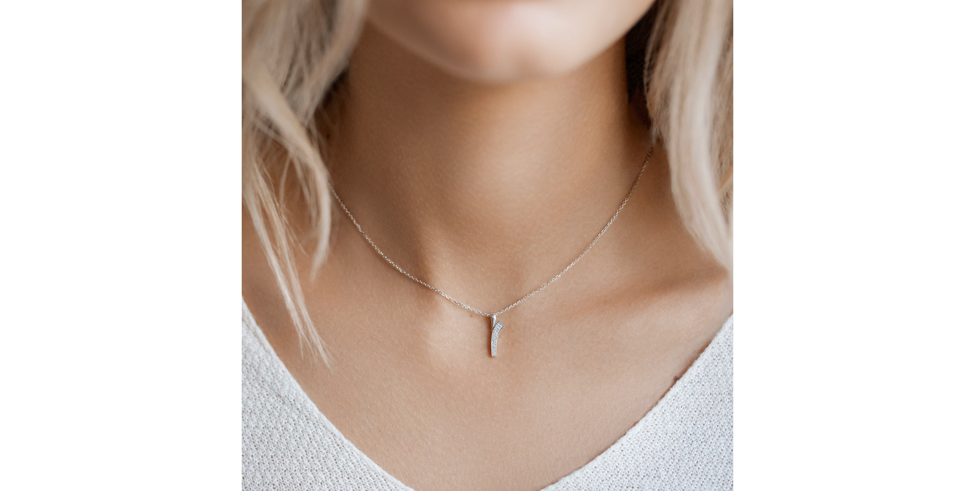 Přívěsek s diamanty Brilliant Wave