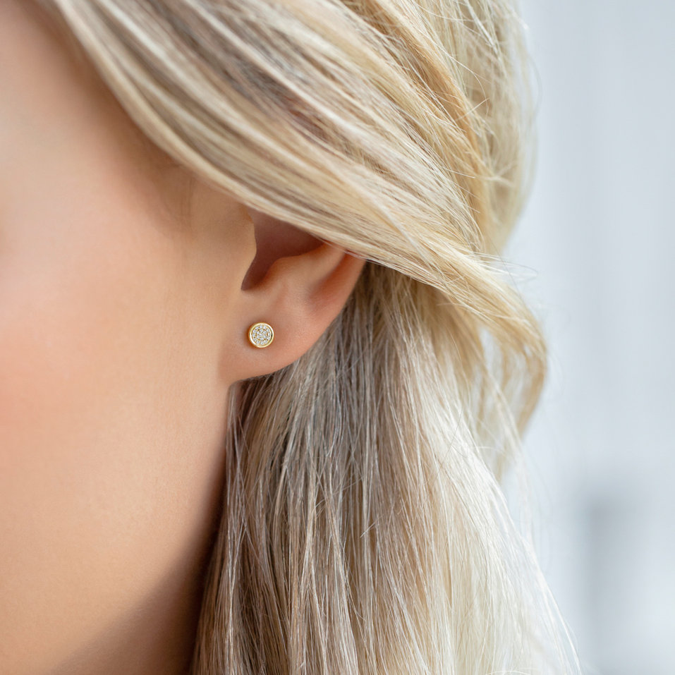 Náušnice s diamanty Endless Circle