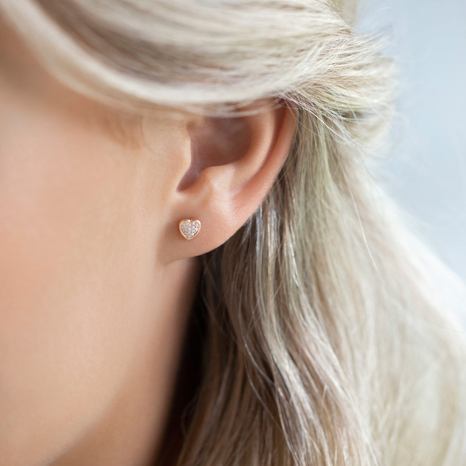 Náušnice s diamanty Endless Love