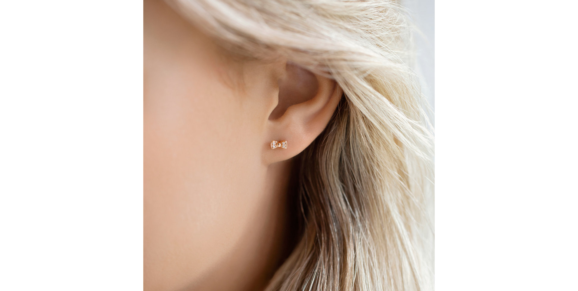 Náušnice s hnědými diamanty Endless Bow