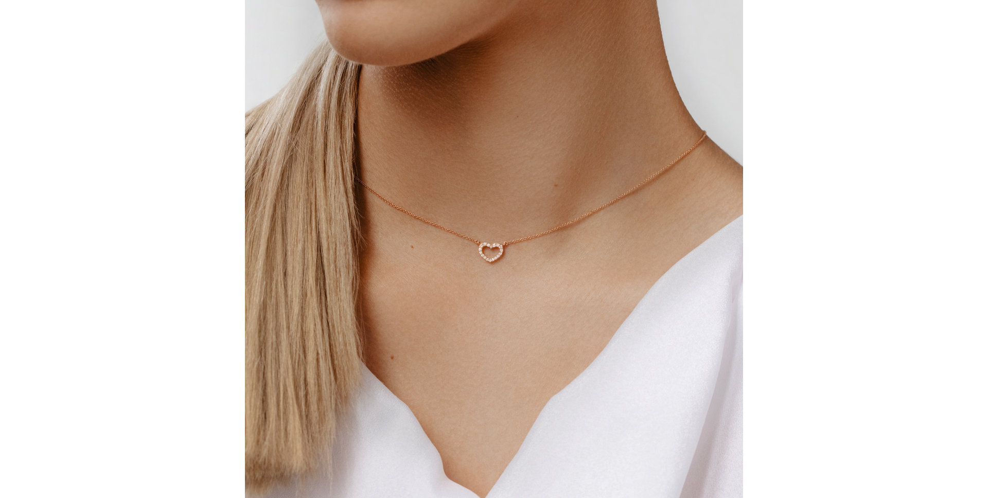 Náhrdelník s diamanty Precious Heart