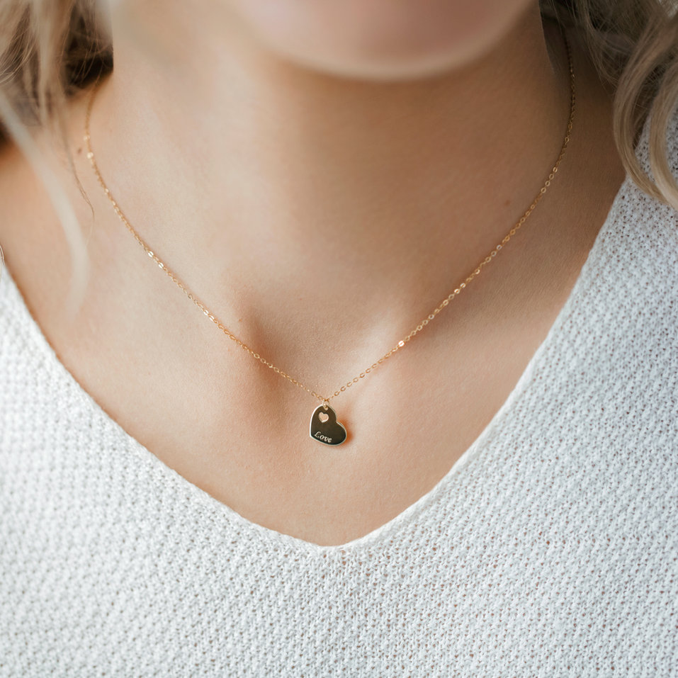 Náhrdelník s diamantem Passion Heart