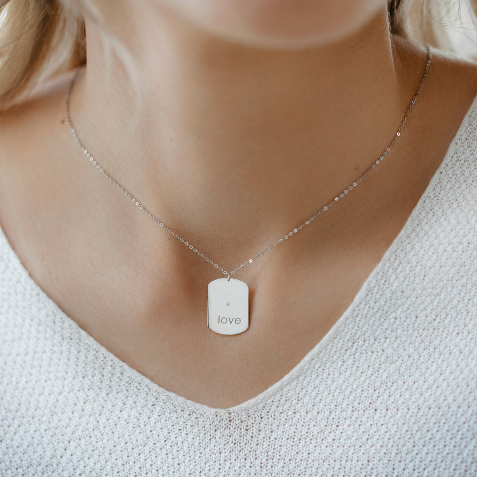 Náhrdelník s diamantem My Darling