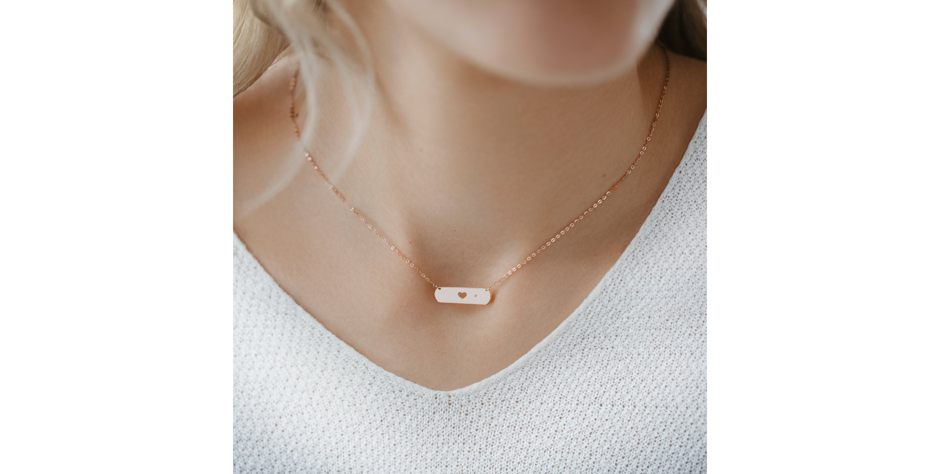 Náhrdelník s diamantem Heart Love