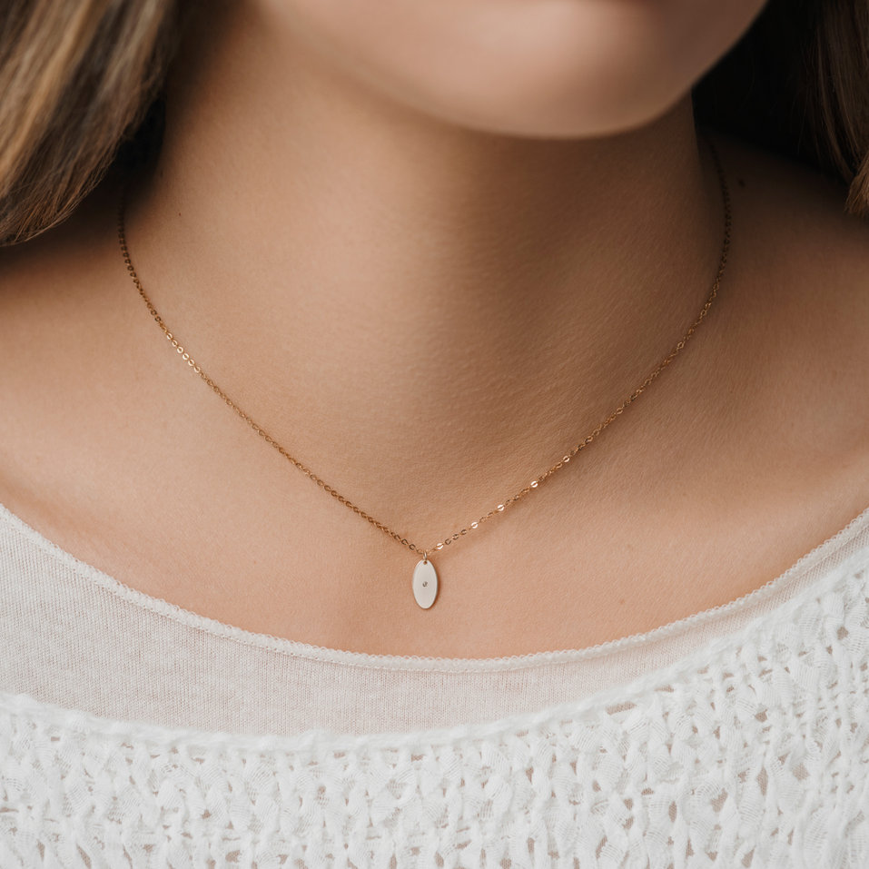 Náhrdelník s diamantem Star Amour