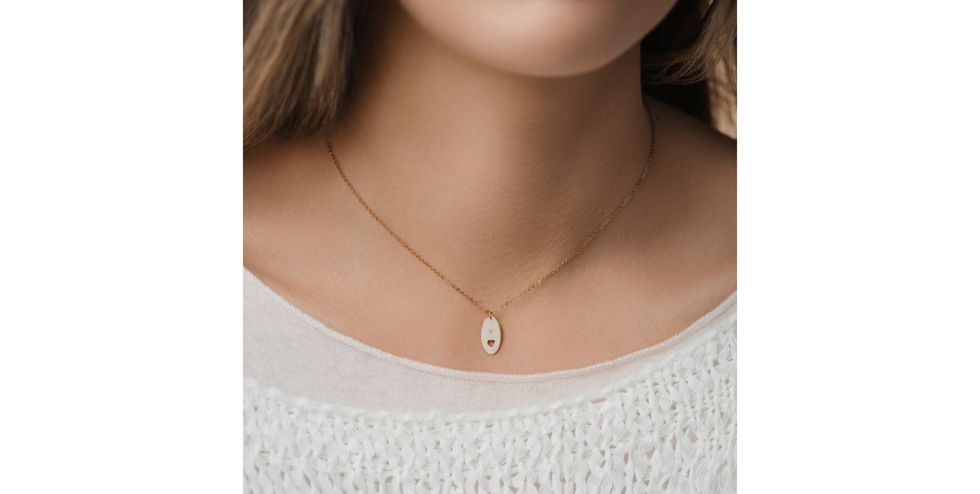 Náhrdelník s diamantem Love Heart