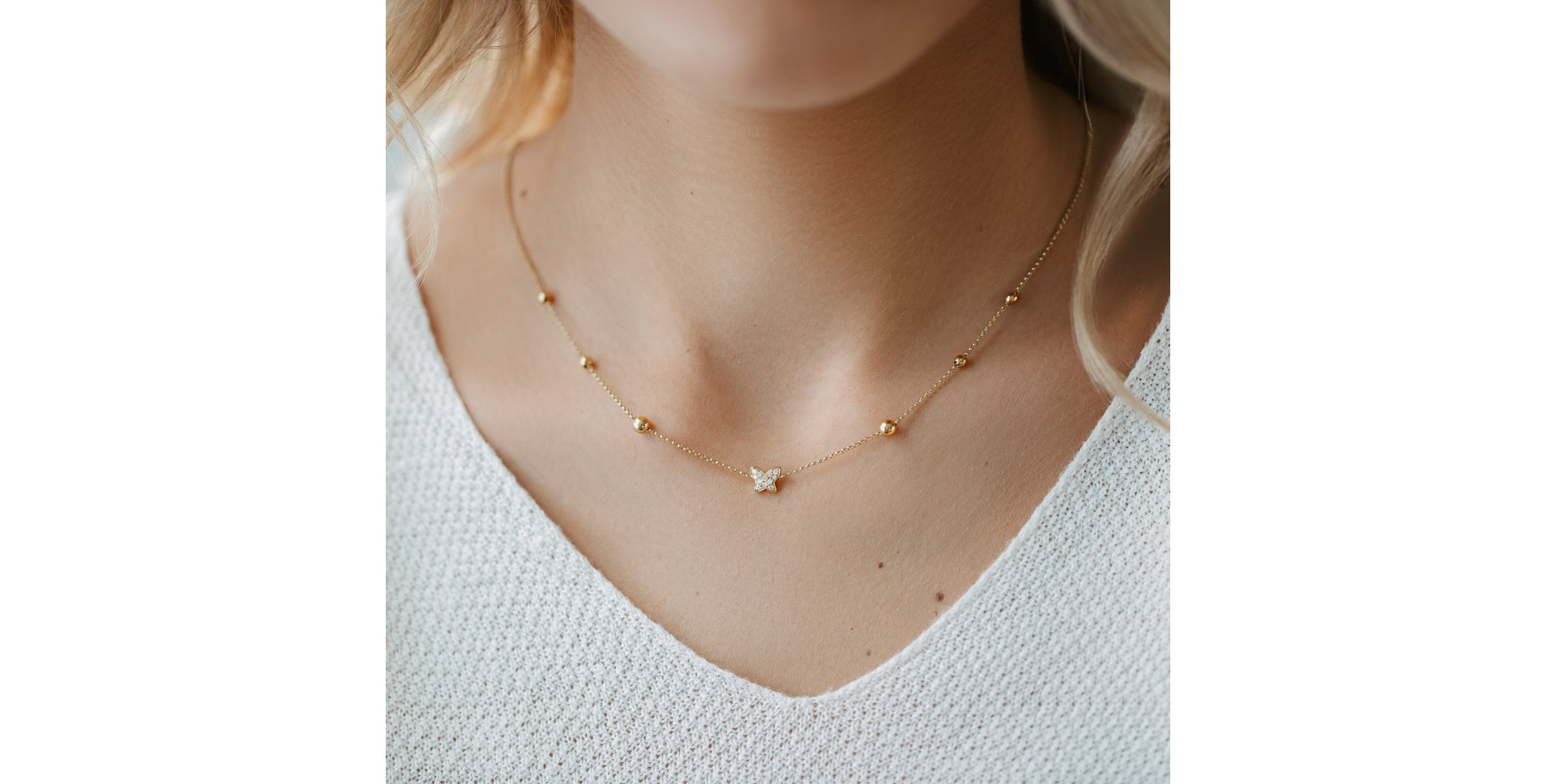 Náhrdelník s brilianty Night Waterfall