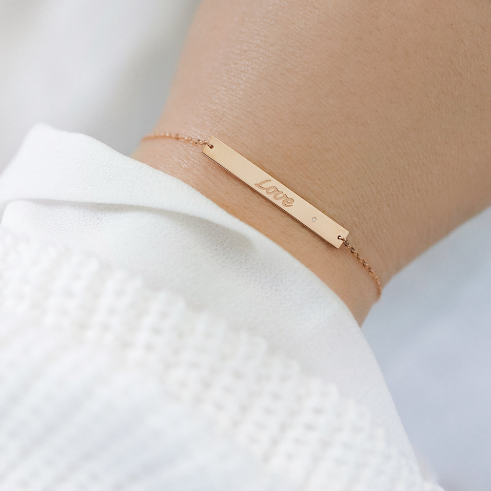 Náramek s diamantem Love Secret Amour