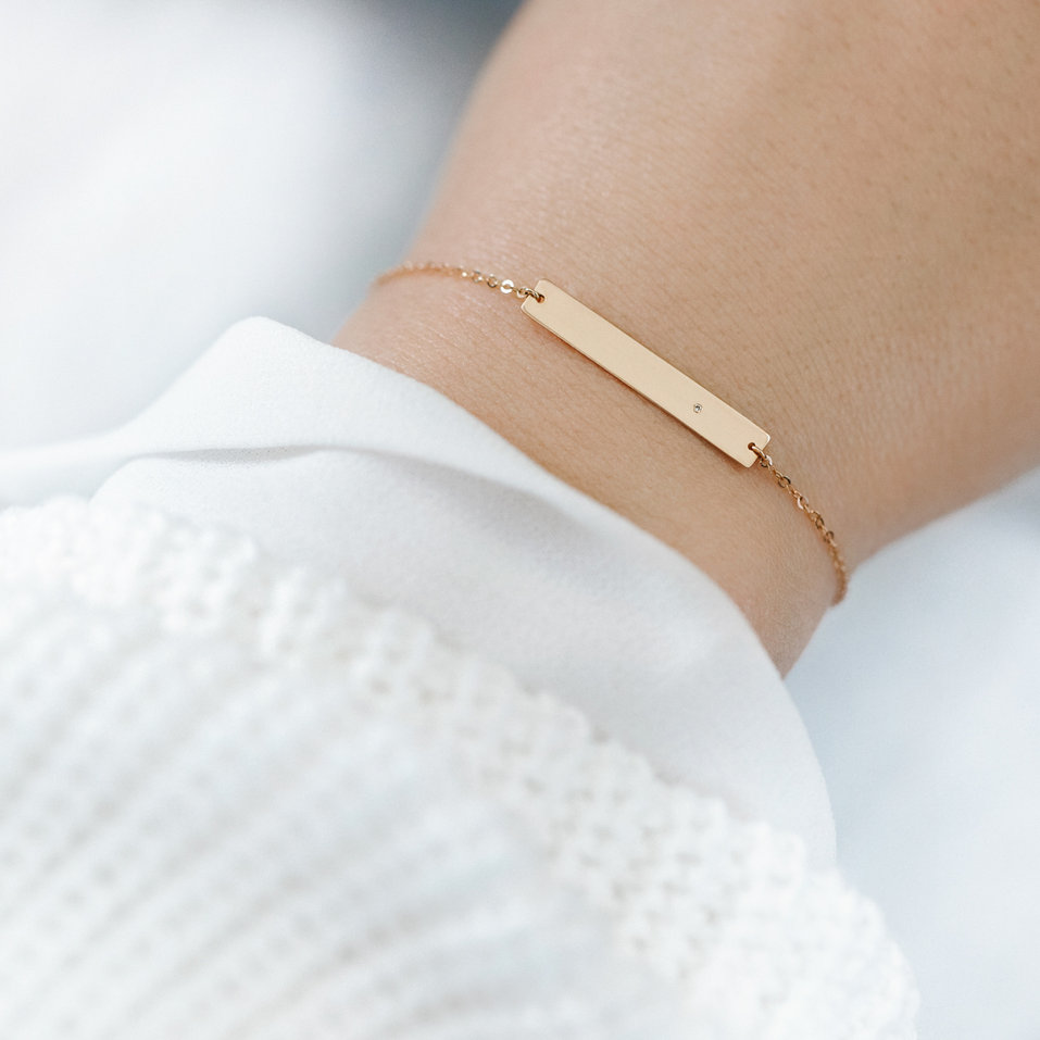 Náramek s diamantem Love Passion Amour