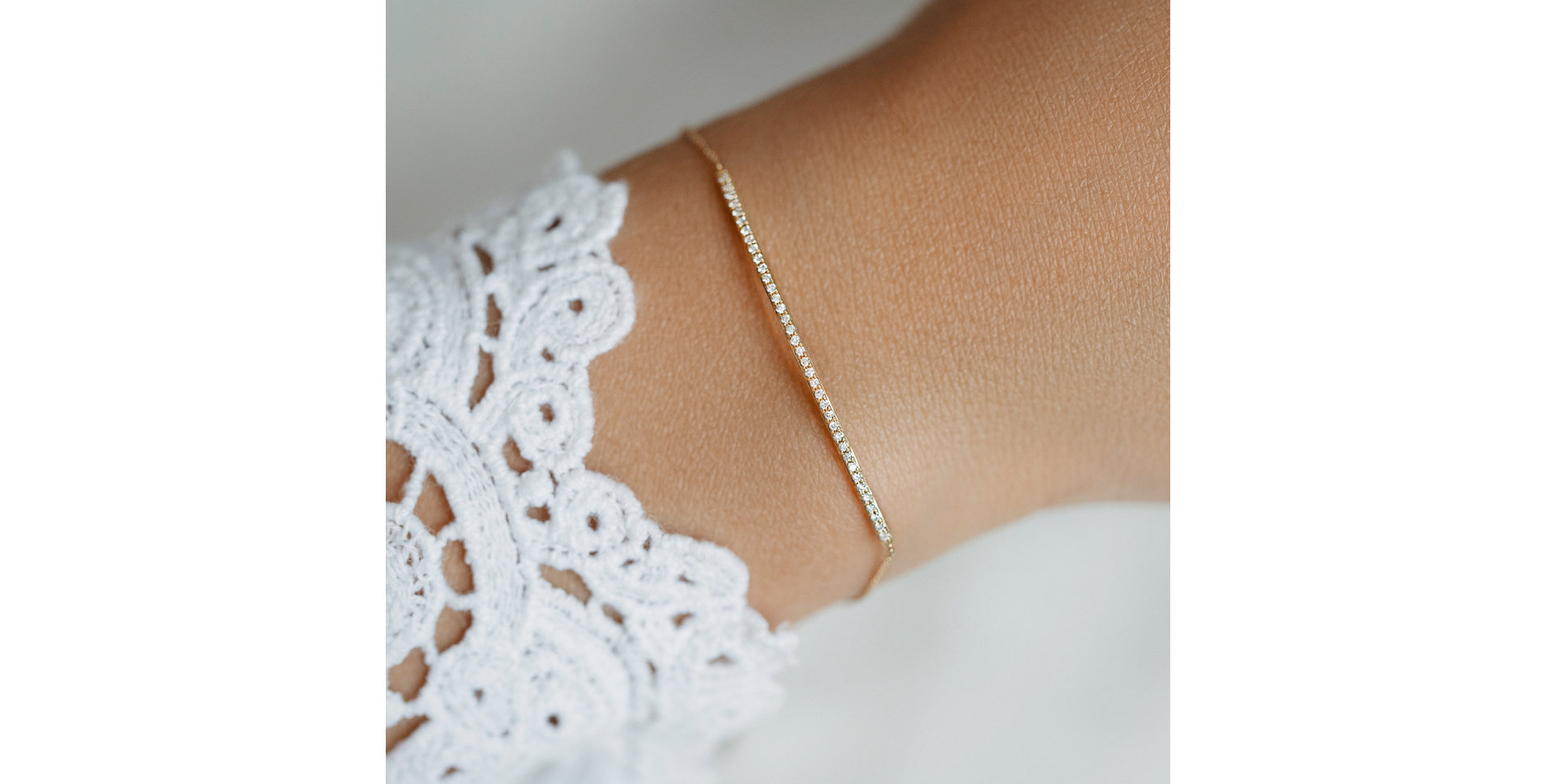 Náramek s diamanty Line