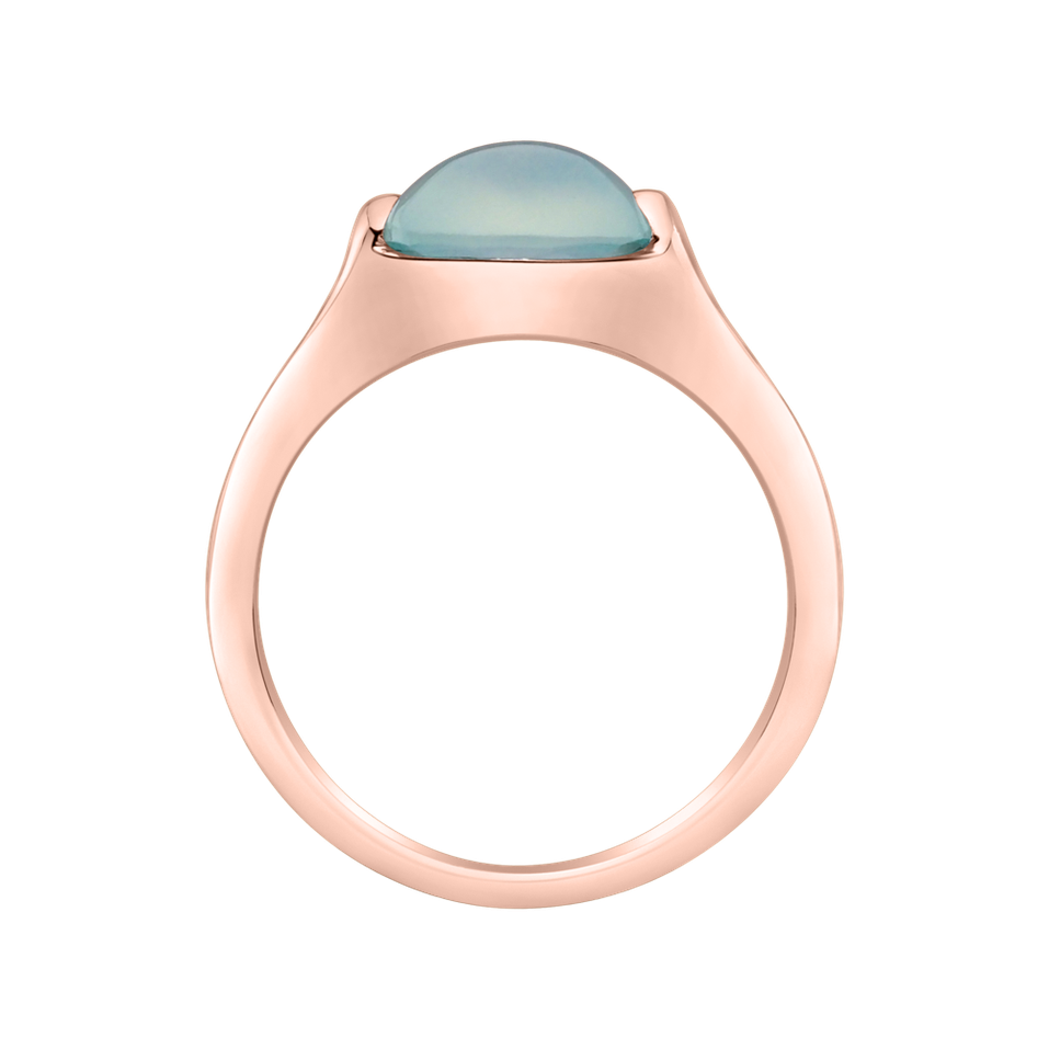 Prsten s chalcedonem tyrkys Bonbon