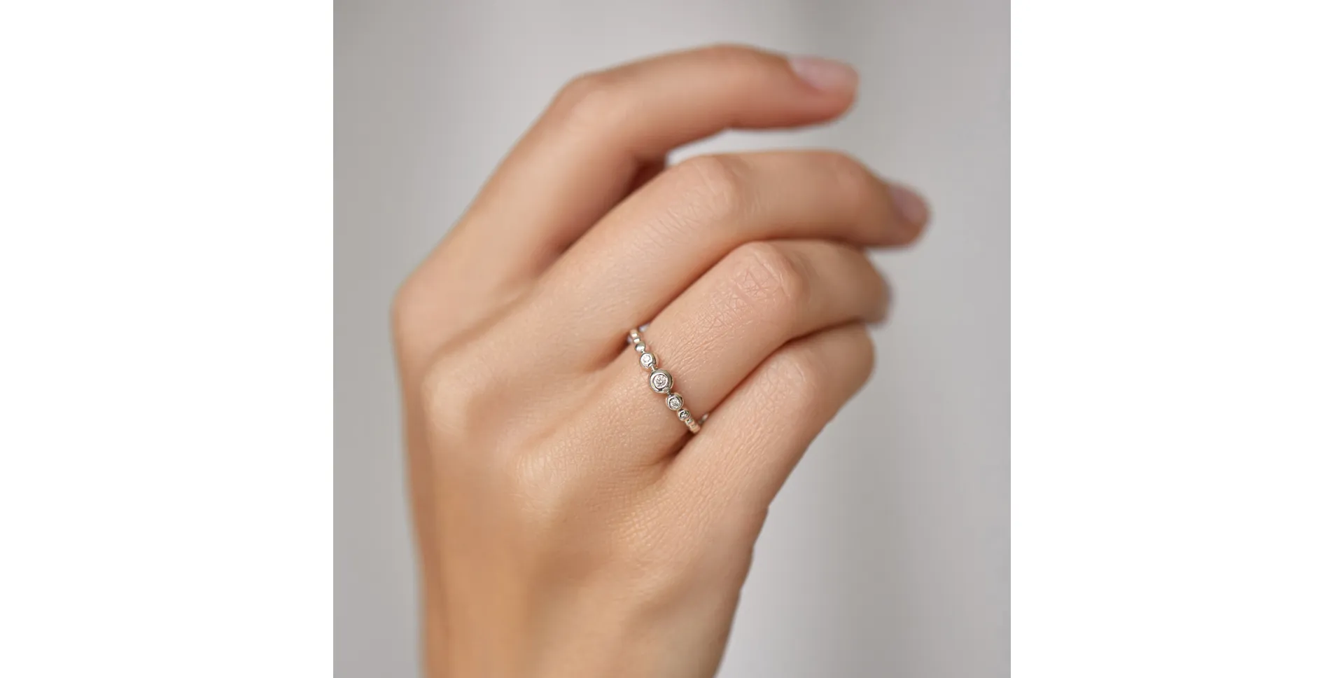 Prsten s diamanty Shiny Triple