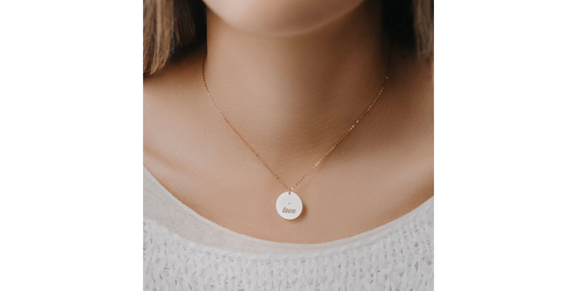 Náhrdelník s diamantem Oval Love