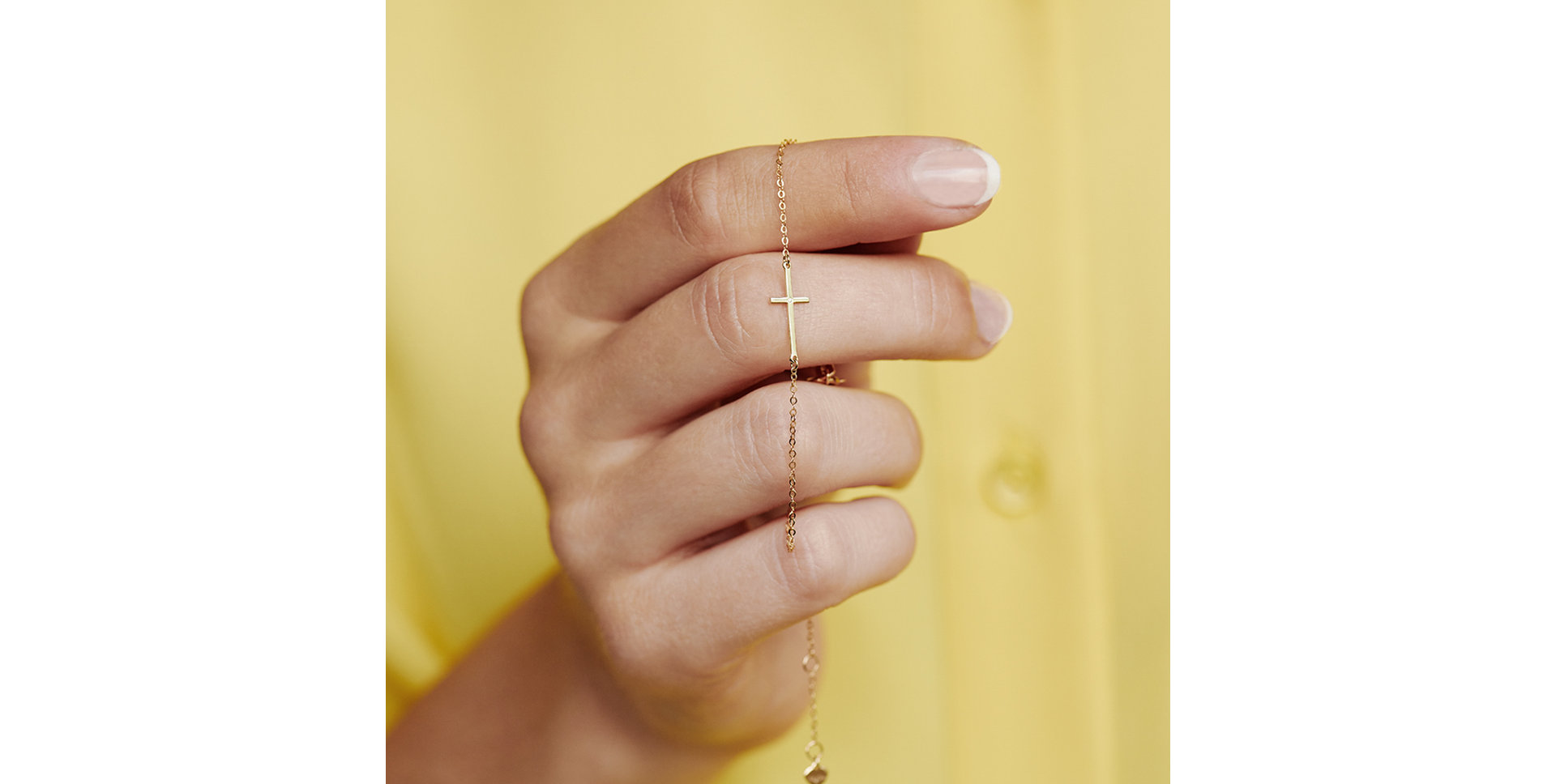 Náramek s diamantem Cross