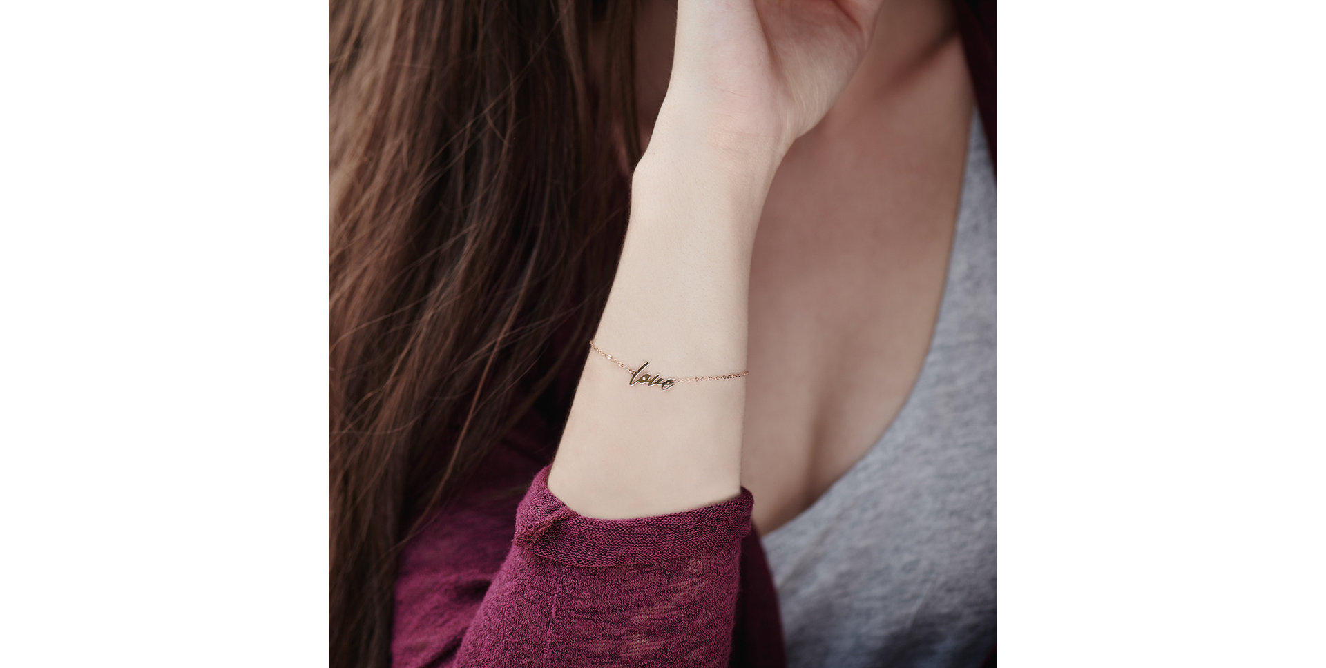 Náramek s diamantem Love Maker