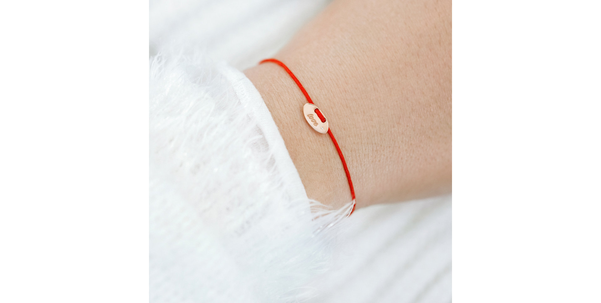 Diamantový náramek se šňůrkou Mini Stamp