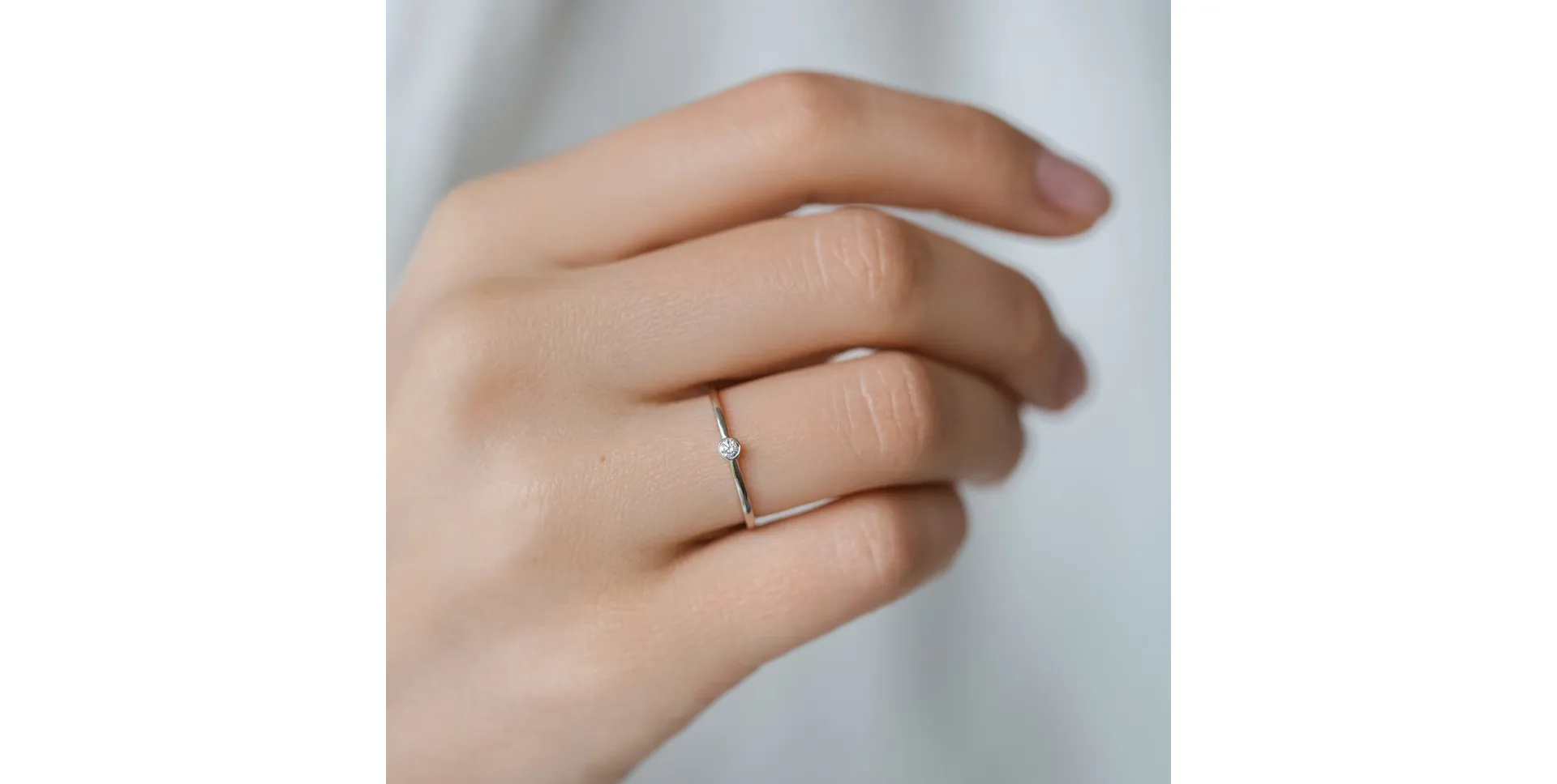 Prsten s diamantem Seductive Glow