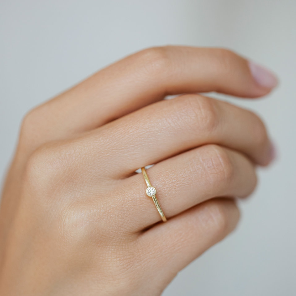 Prsten s diamantem Seductive Glow