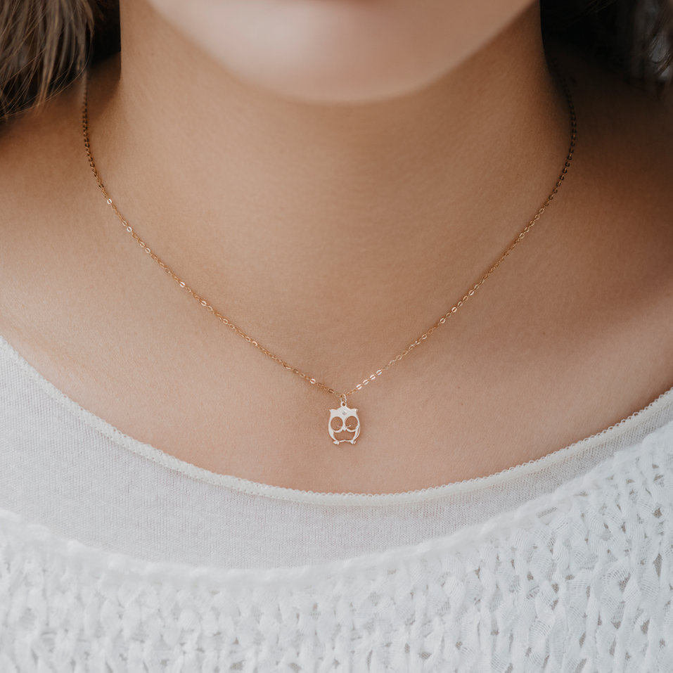 Náhrdelník s diamantem Lovely Owl